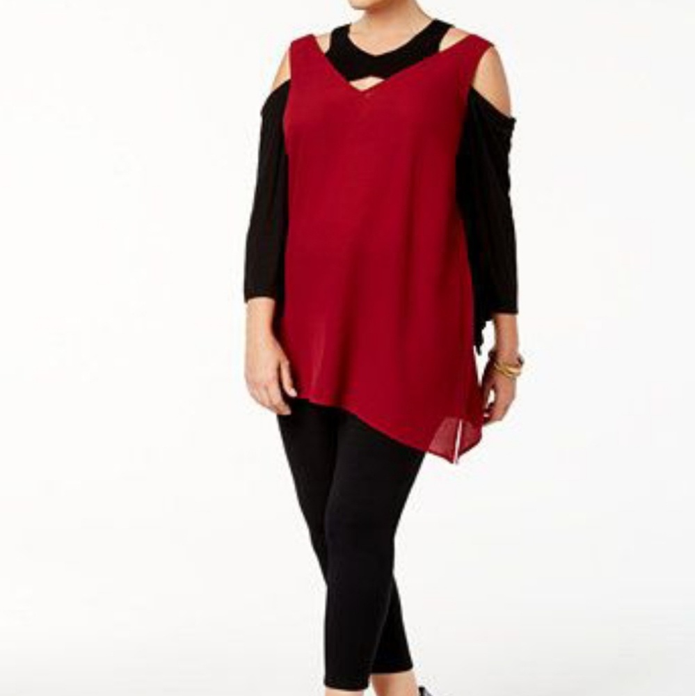 Love Scarlett Cutout Cold Shoulder Top